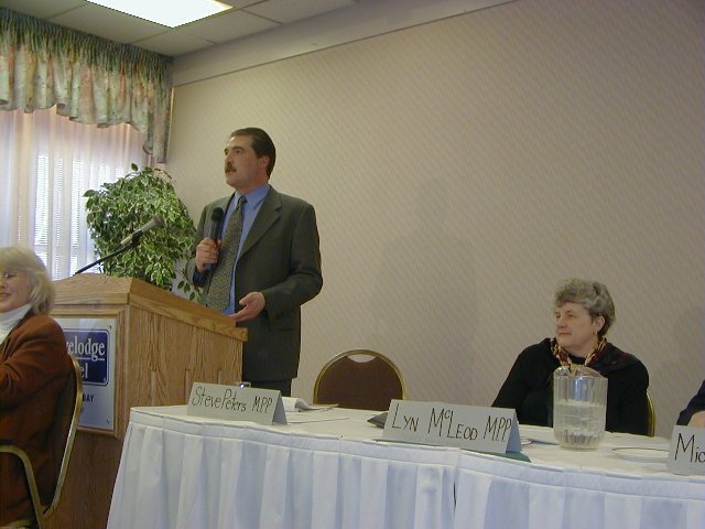 MPP Steve Peters and Lyn McLeod